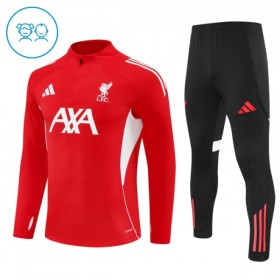 Barn Liverpool Trainings Sweatshirt Kvarts-Dragkedja 2025-26 Röd